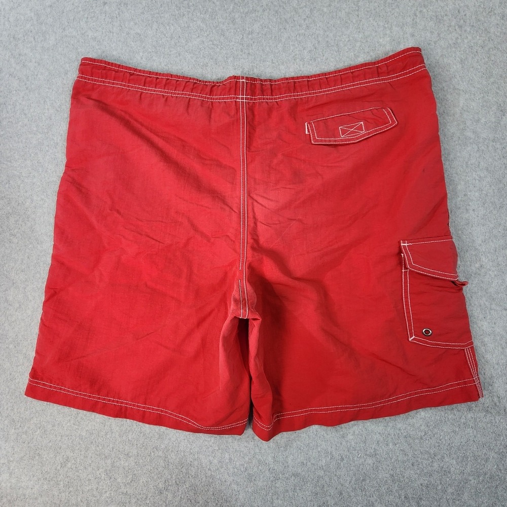 Tommy Hilfiger Flag Shorts Mens L 40x8 Red Board Shorts Swim Trunks Mesh Lined - Picture 10 of 16
